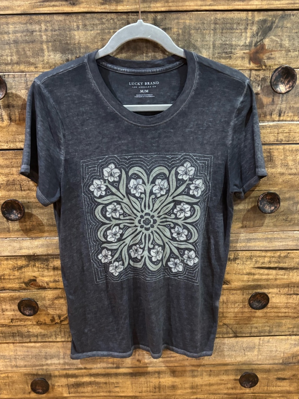 Lucky Brand Floral Medallion Tee